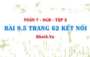 Bài 9.5 trang 62 Toán 7 Kết nối tri thức Tập 2